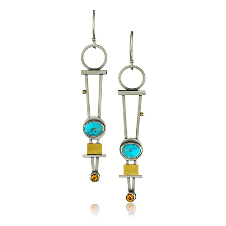 Chic Checkered Charm Earrings