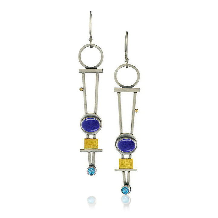 Chic Checkered Charm Earrings