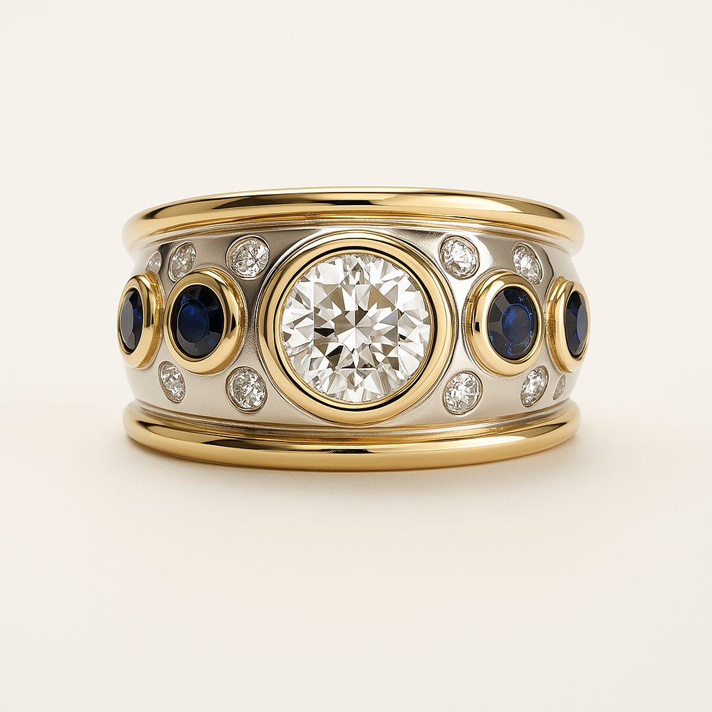 Golden Glint Vintage Ring