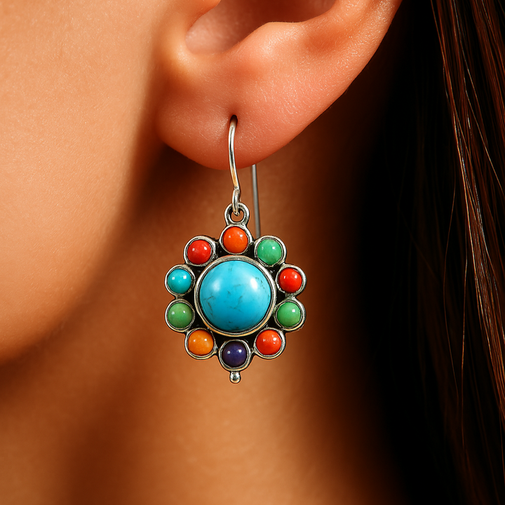 Vibrant Circle Earrings