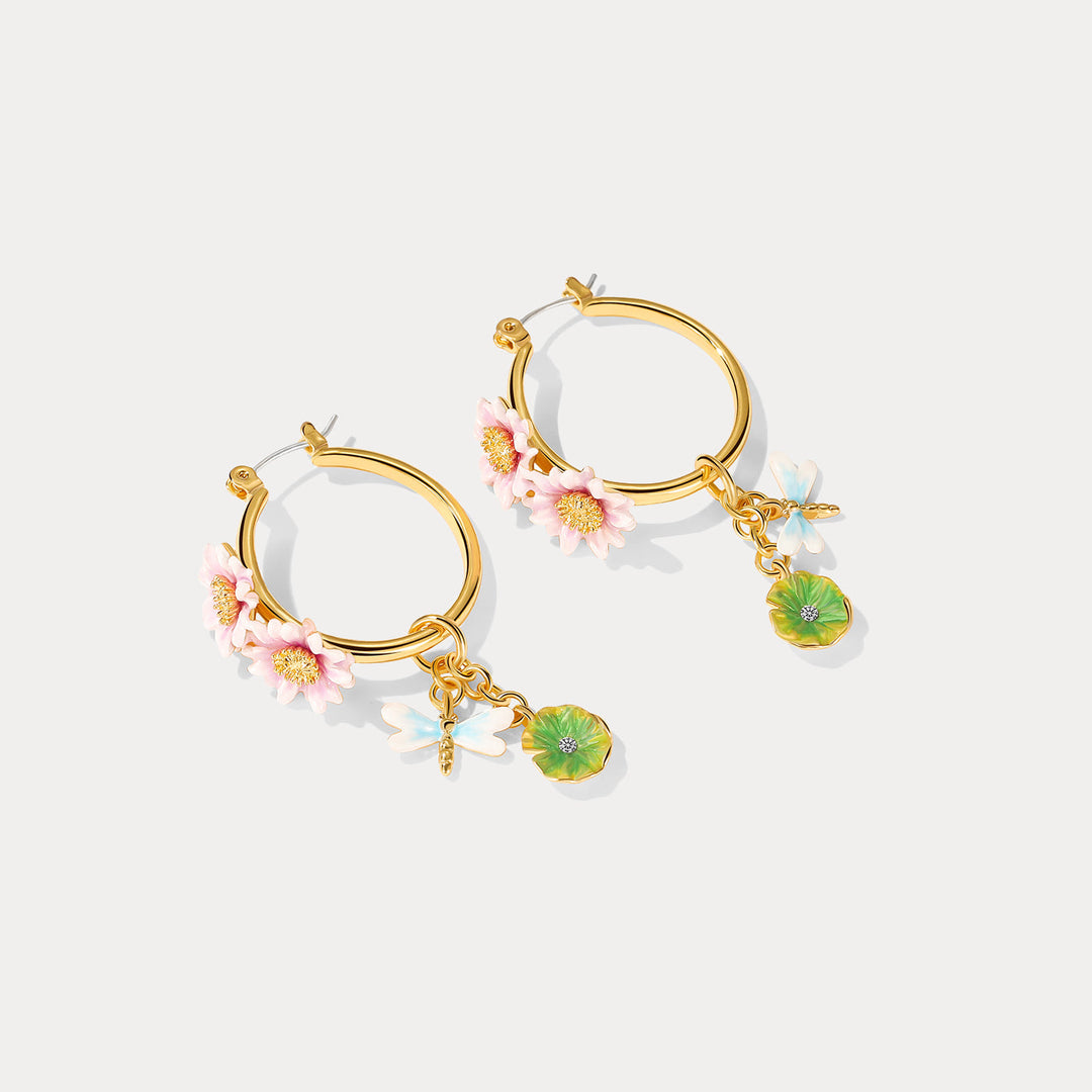 Pendientes de aro de Sylvaran Elyssea