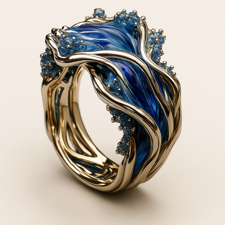 Golden Wave Vintage Ring