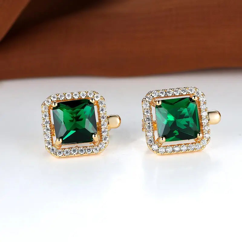 LuxeGlow Square Studs