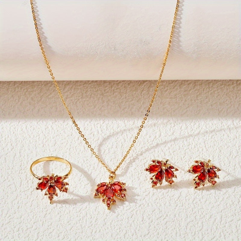 Crimson Maple Elegance Set