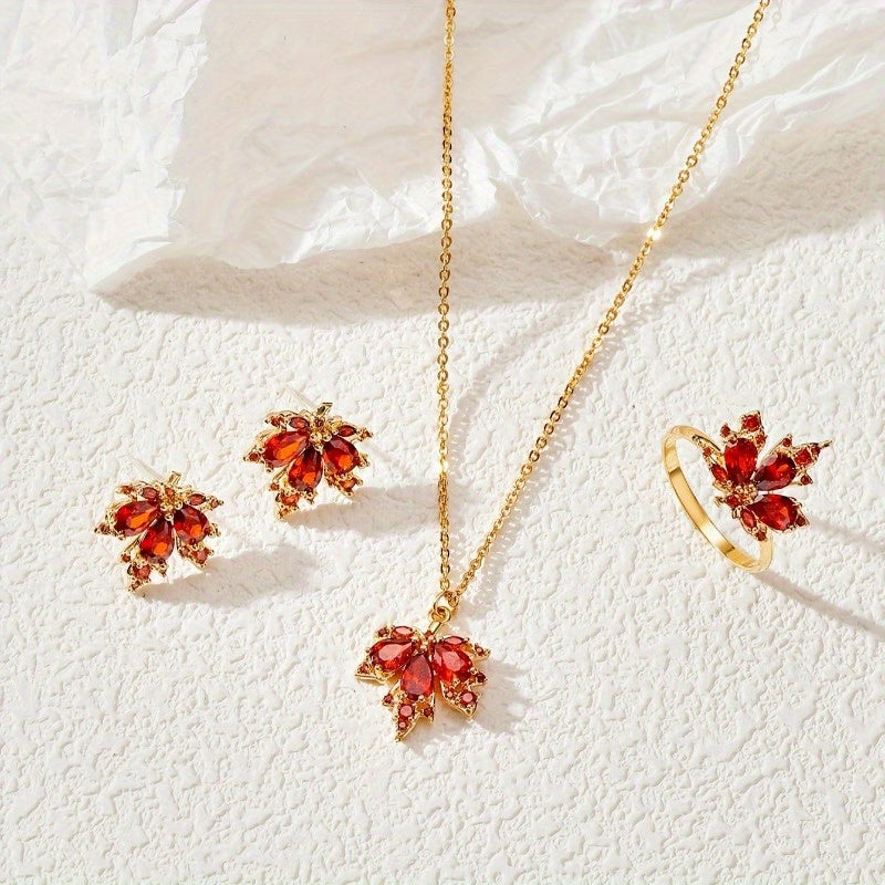 Crimson Maple Elegance Set