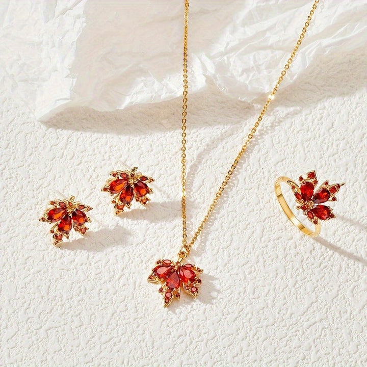 Crimson Maple Elegance Set