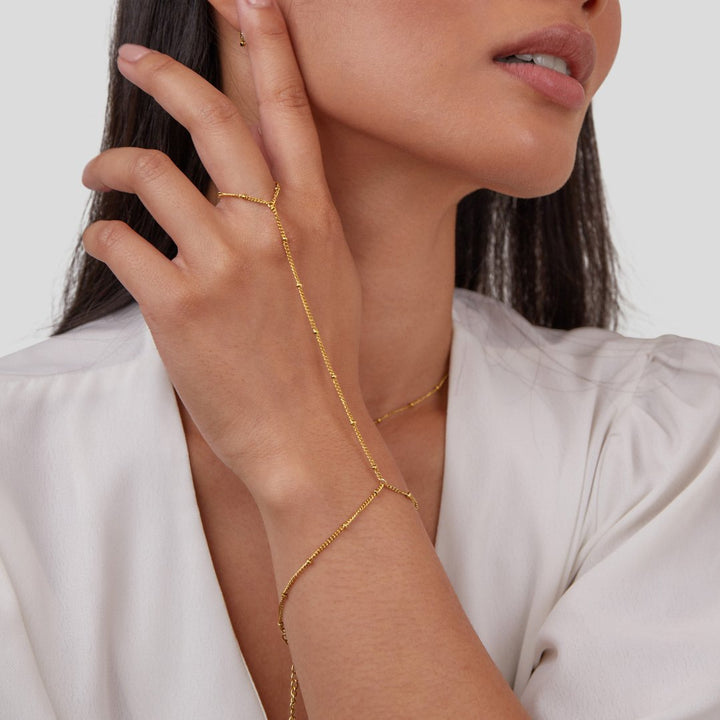 Golden Elegance Hand Chain