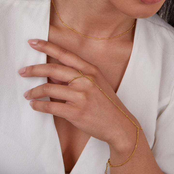 Golden Elegance Hand Chain