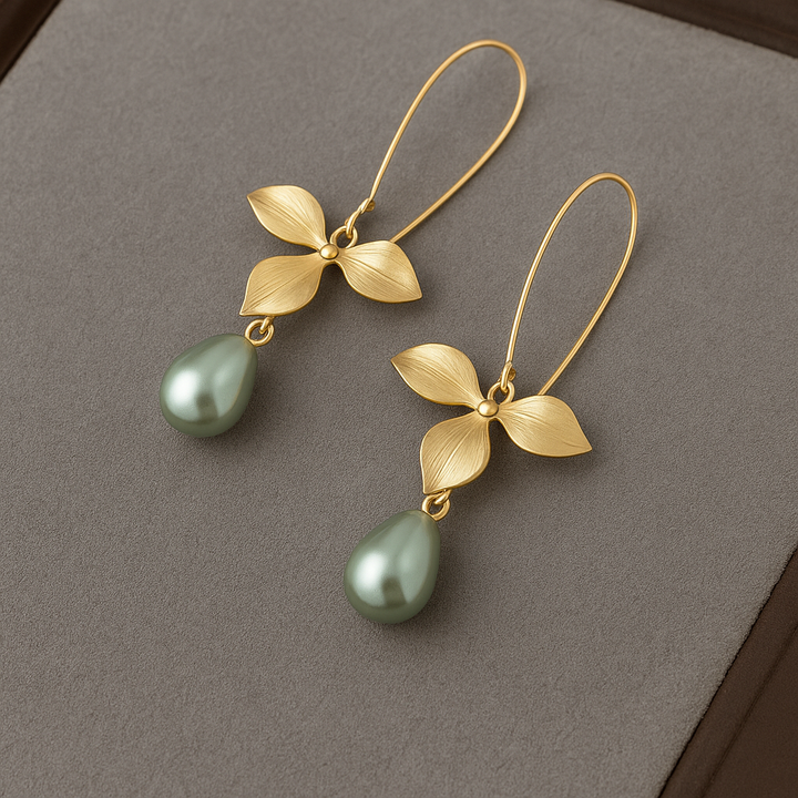 Erzulie | Golden Leaf Elegance Earrings