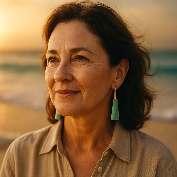 Eliora – Emerald Wave Earrings