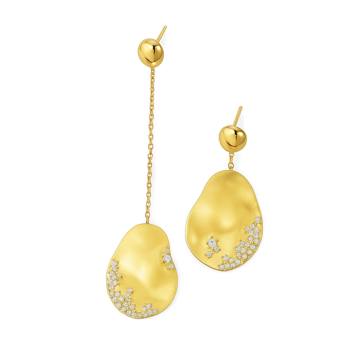 Marine | Crystal Wave Earrings