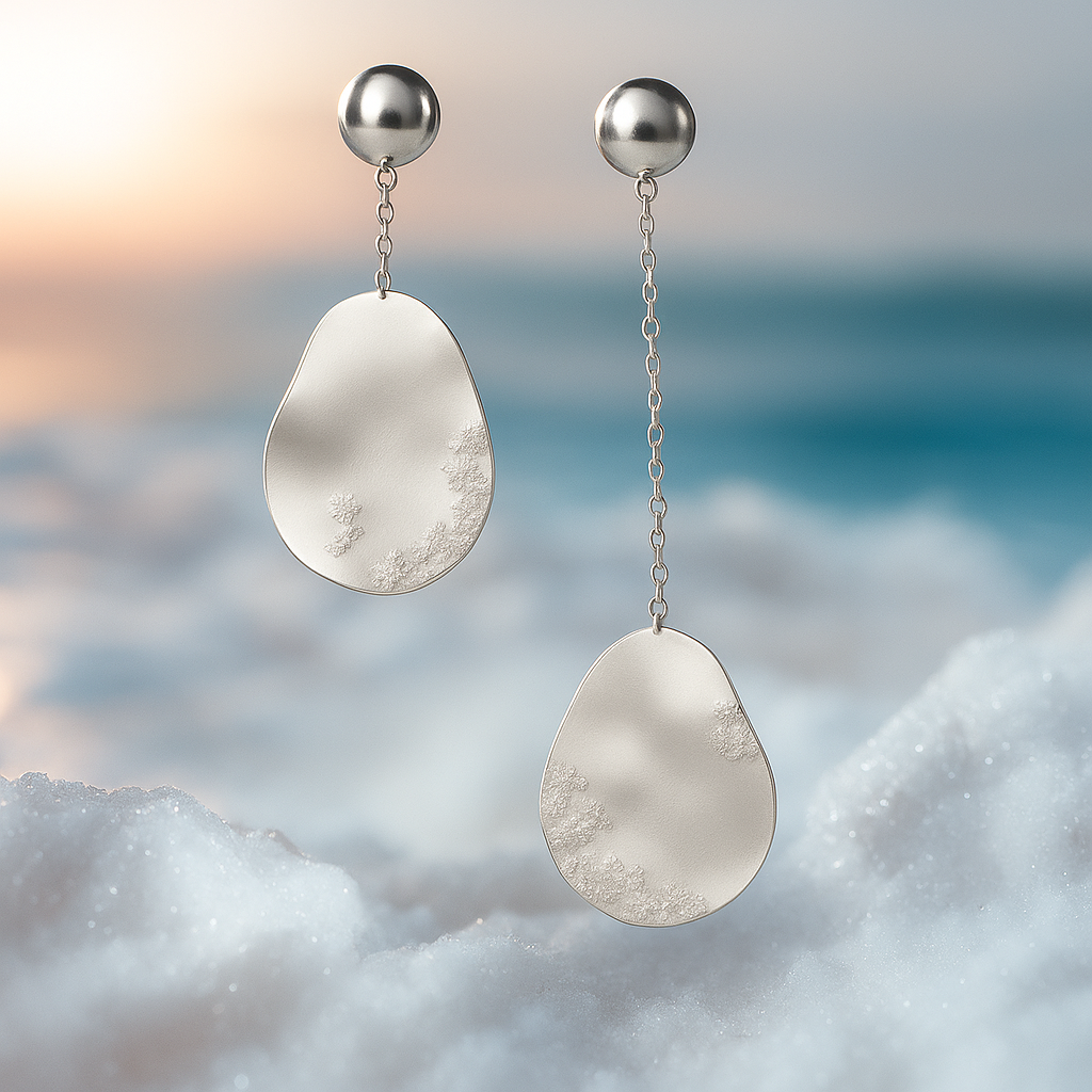 Marine | Crystal Wave Earrings