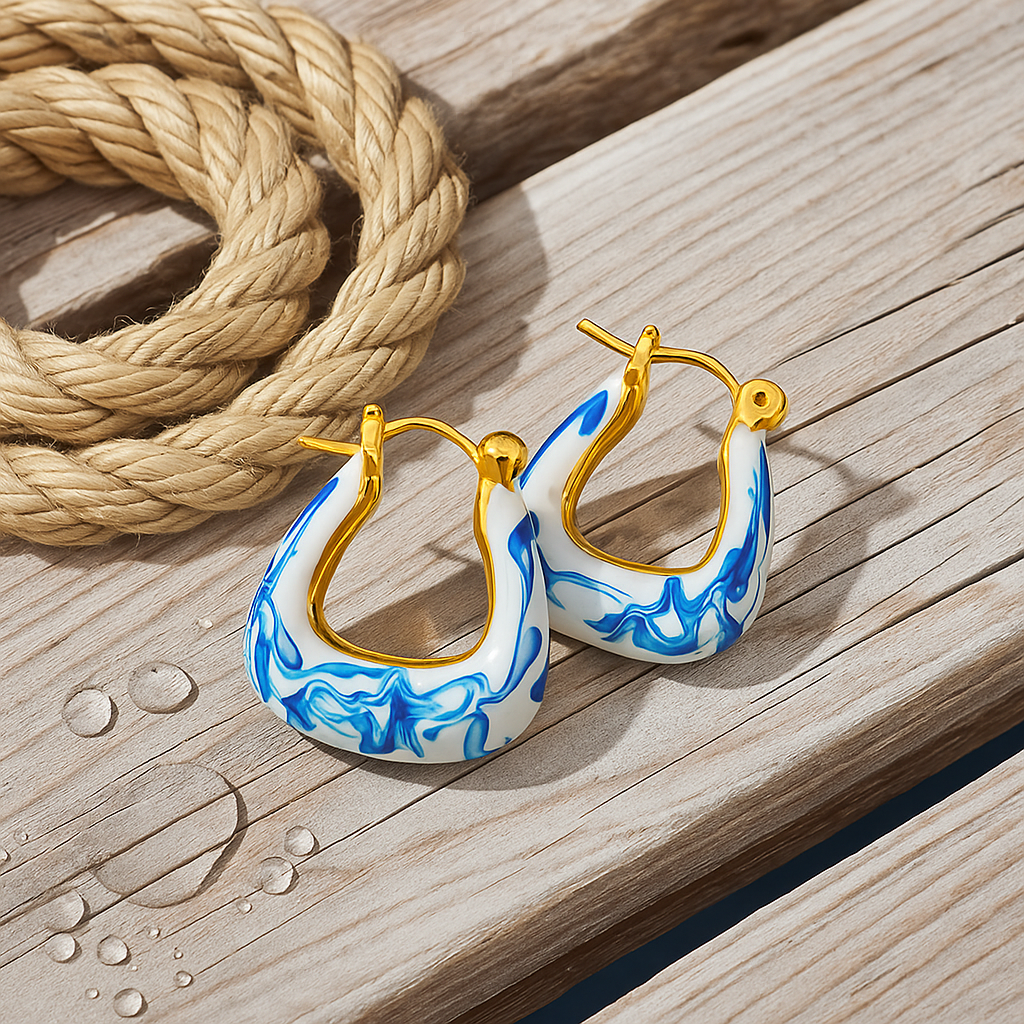 Hama | Golden Wave Earrings