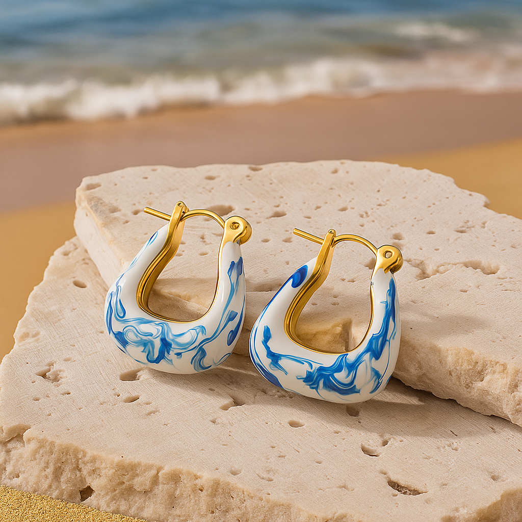 Hama | Golden Wave Earrings