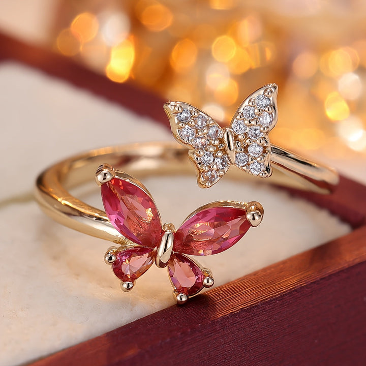 Butterfly Grace Open Ring