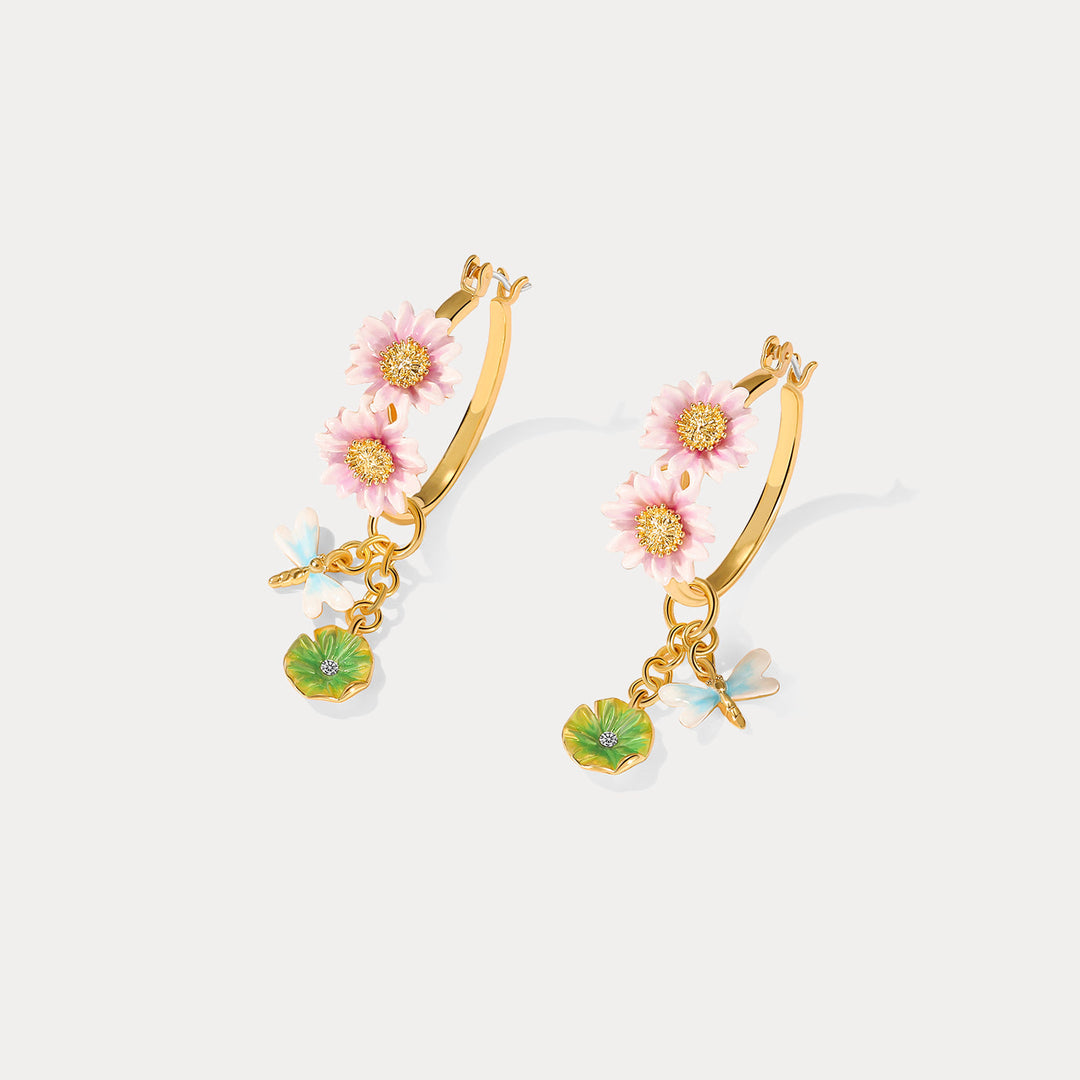 Pendientes de aro de Sylvaran Elyssea
