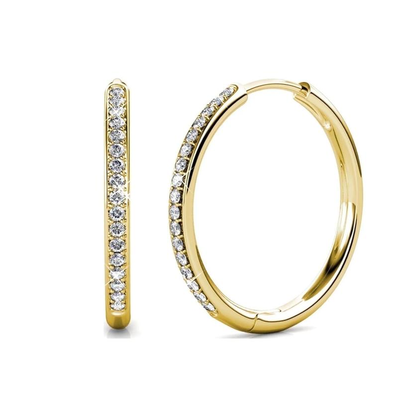 Sorel Pave Earrings | Classic White