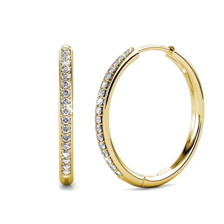Sorel Pave Earrings | Classic White