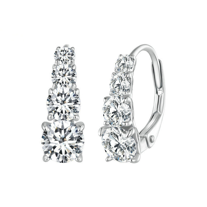 Carol four stone earrings