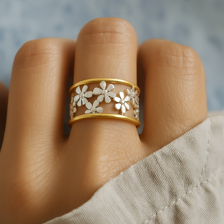 Whimsical Daisy Delight Ring