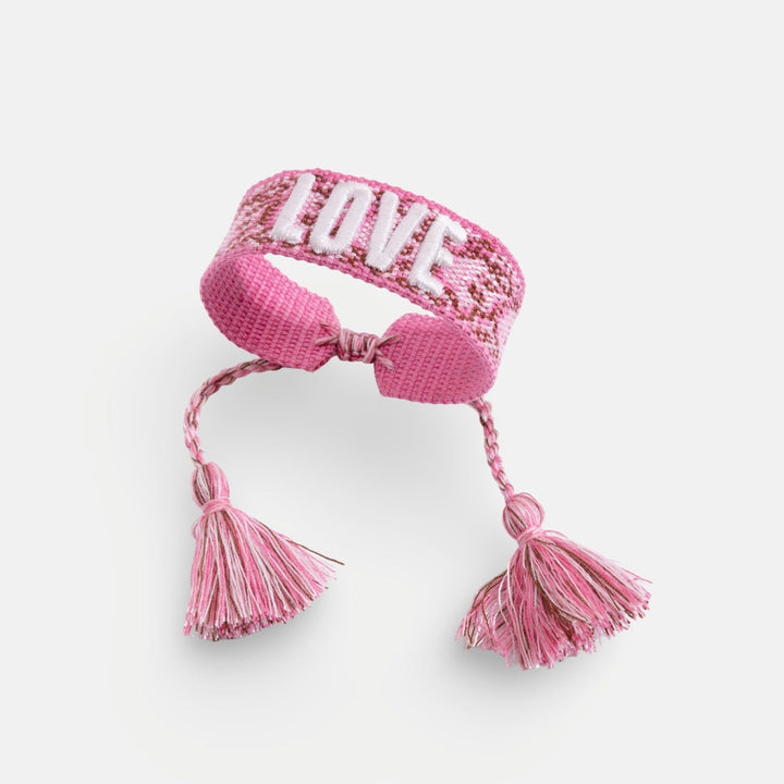 Woven Embroidered Love Bracelet