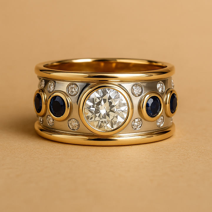 Golden Glint Vintage Ring