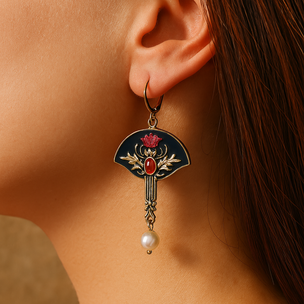 Crimson Dream Boho Earrings