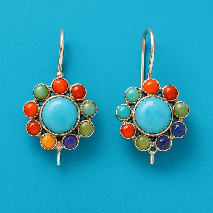 Vibrant Circle Earrings