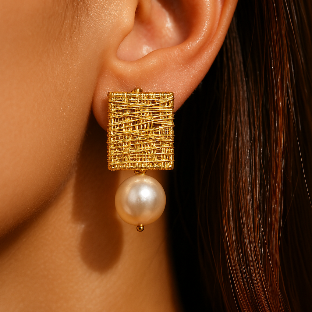 Éclat Rétro: Boucles d'Oreilles Élégantes