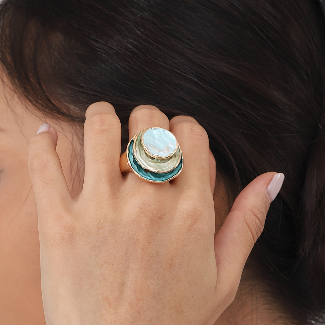 Bague Boho à Trois Couches