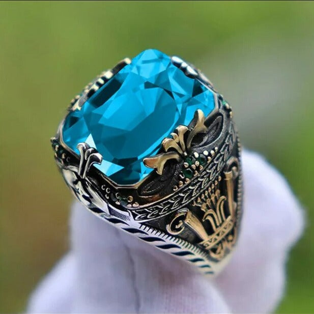 Turquoise Vintage Seal Ring
