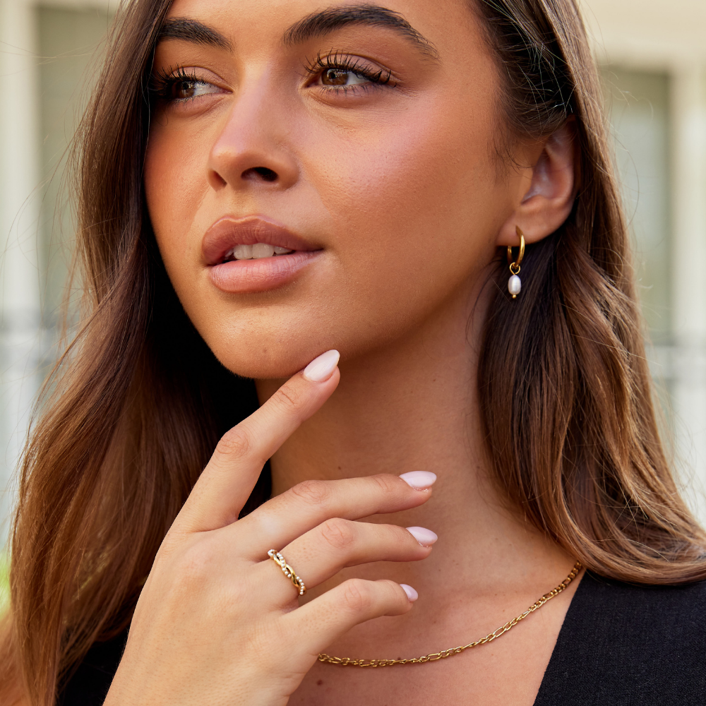 Perles Nacrées – Boucles Bella