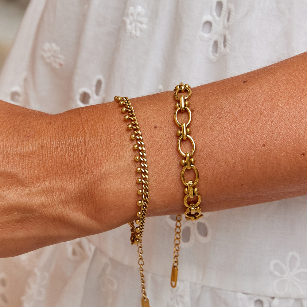 Brie Chain Drop Bracelet
