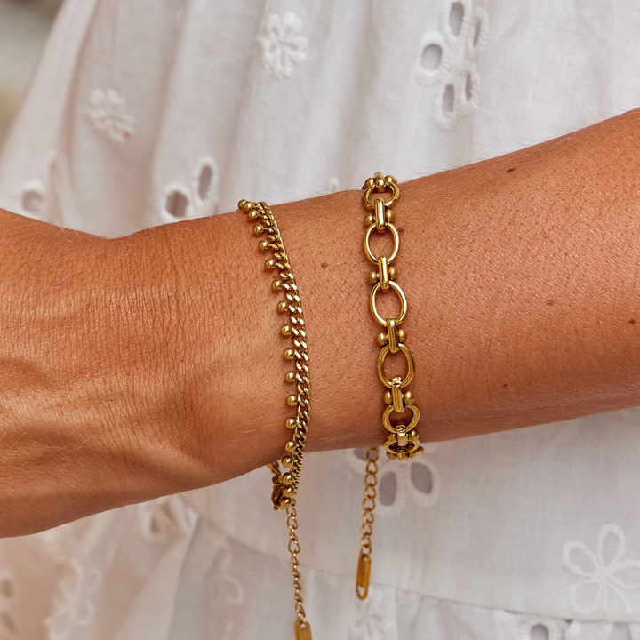 Brie Chain Drop Bracelet