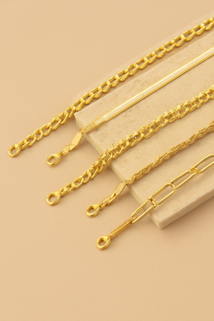 LustreLink Fivefold Bracelet Set