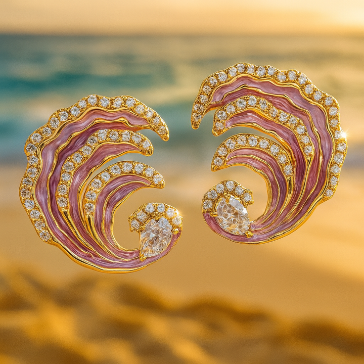 Ocean Breeze | Blue Wave Earrings