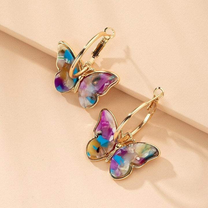 Éclat de Papillon: Boucles d'Oreilles Artisanales