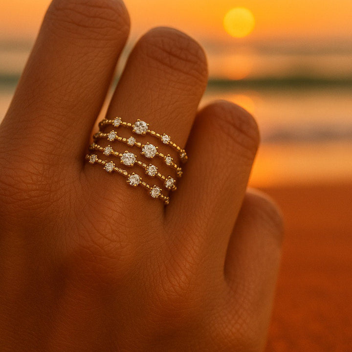 Pelagia | Radiant Ring Collection