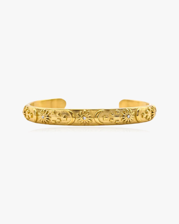 Sun And Moon Bangle Bracelet