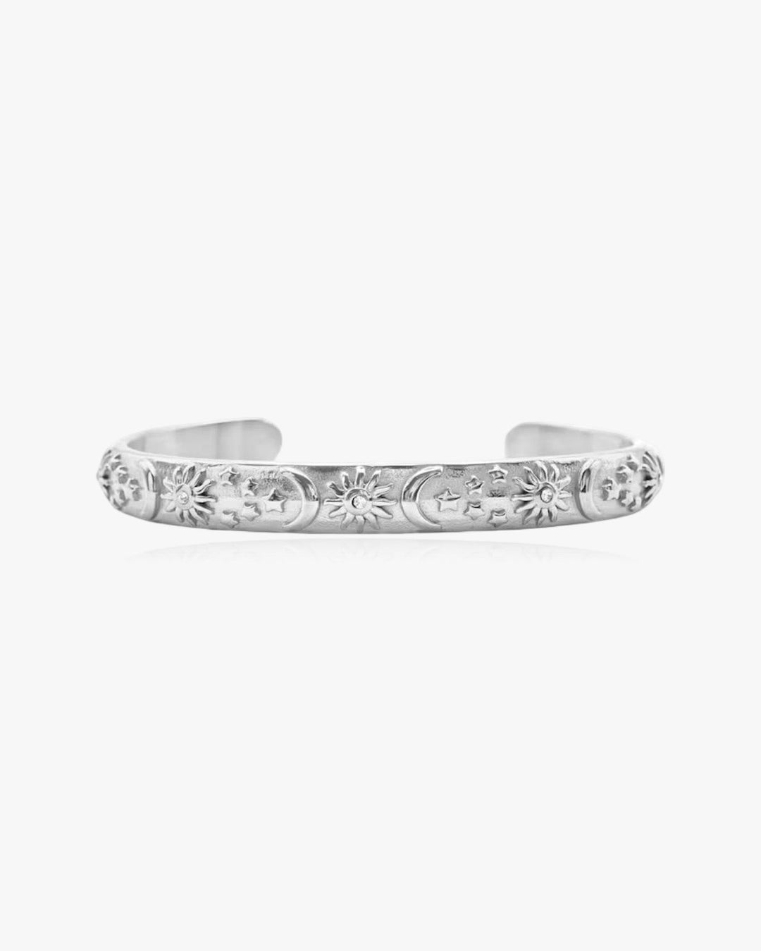 Sun And Moon Bangle Bracelet