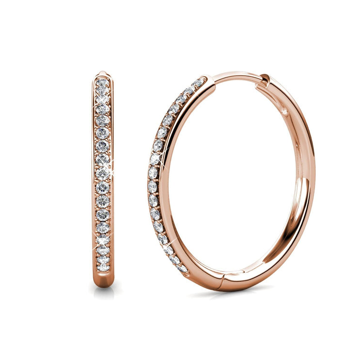 Sorel Pave Earrings | Classic White