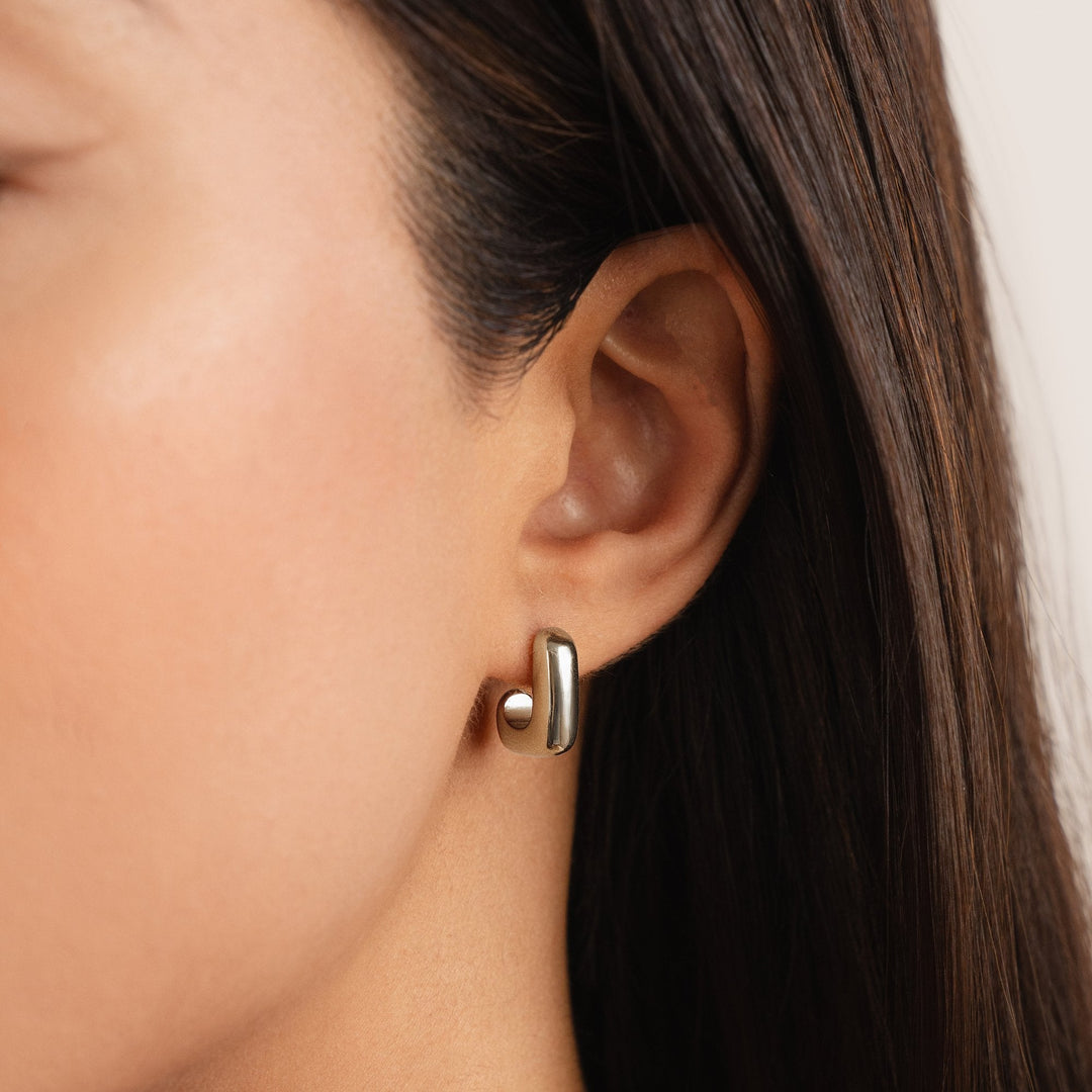 Éclat Carré: Boucles d'Oreilles Alice
