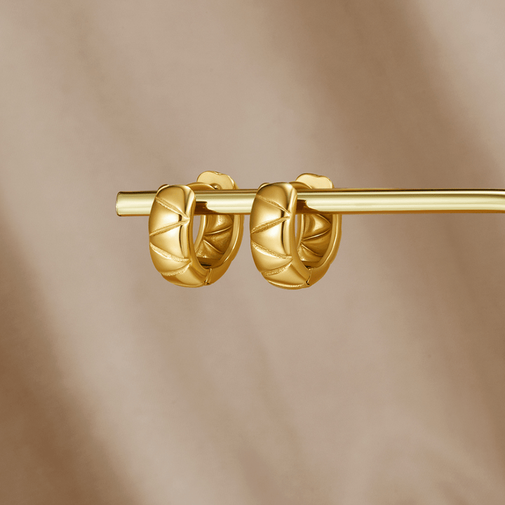 Allison's Bold Charm Hoops