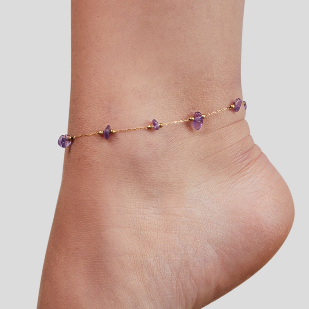 Amethyst Dream Anklet