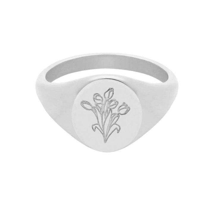 Tulips Signet Ring