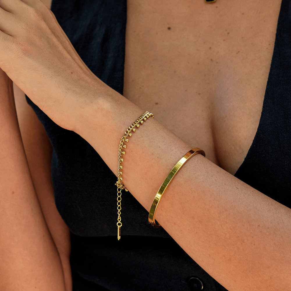 Brie Chain Drop Bracelet