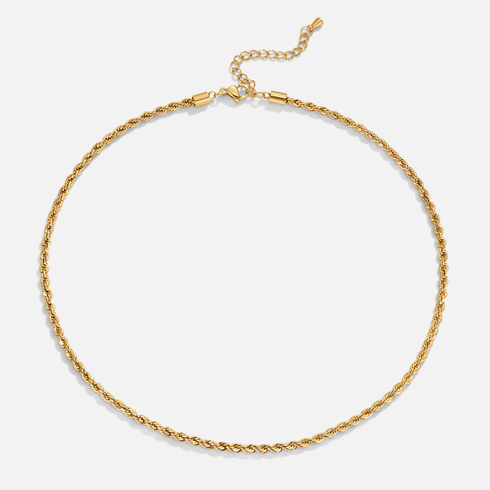 Twisted Elegance: Calla Gold Necklace