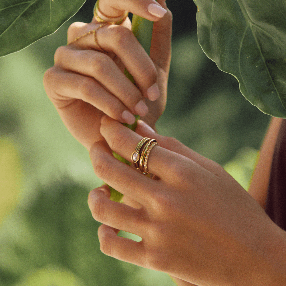 Radiant Pearl Embrace Ring