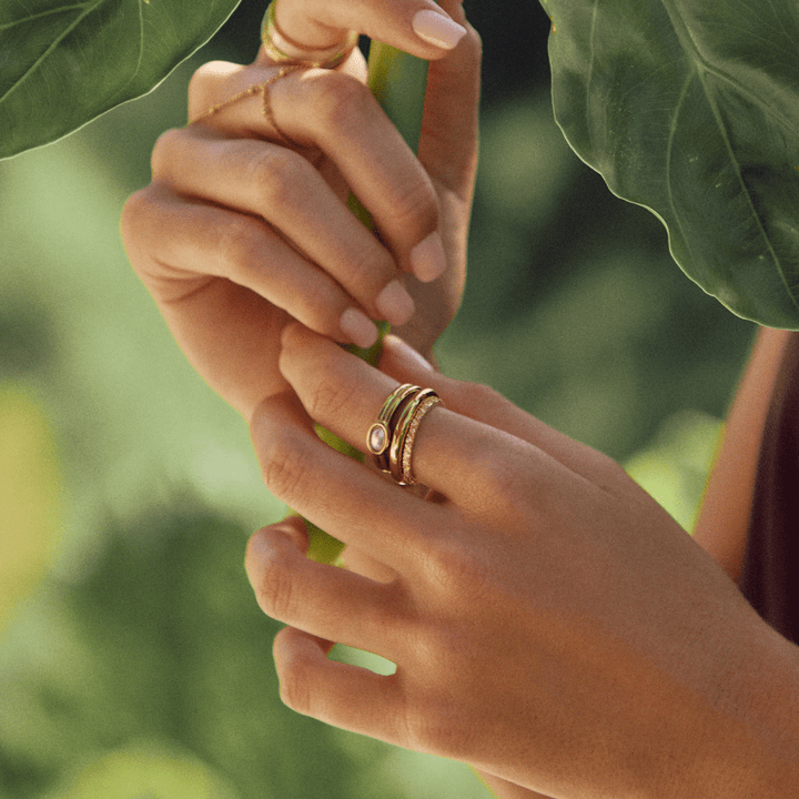 Radiant Pearl Embrace Ring