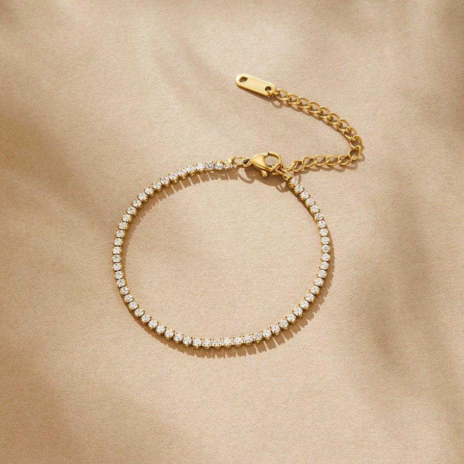 Radiant Tennis Charm: Cordelia Bracelet
